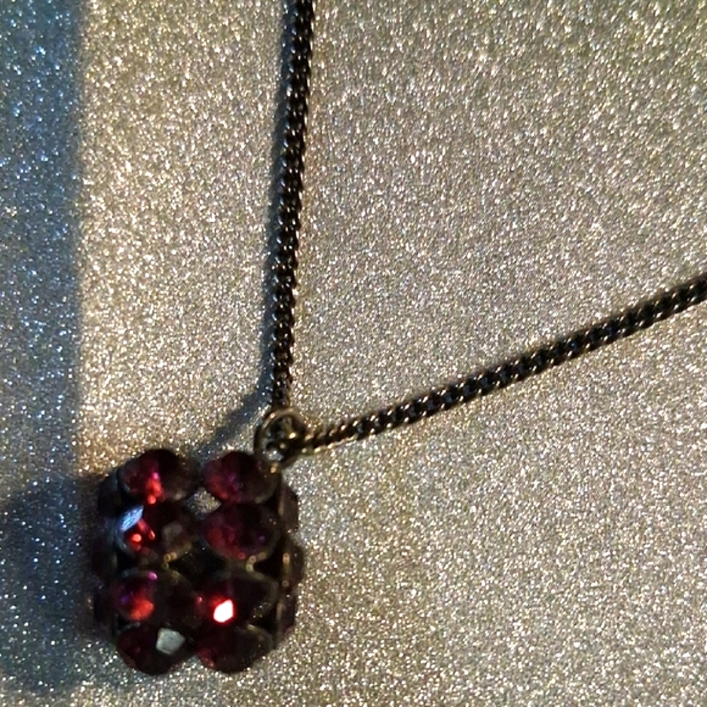 Park Lane Black and Multi Faceted Muti Color Crystal Beaded Necklace 16+3 In. L